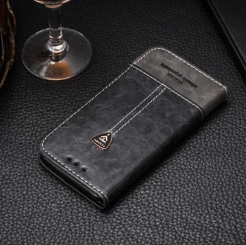 VIJIAR PU coliziune portofel stil telefon capacul din spate flip pu piele 4.5 Pentru blackberry keyone caz