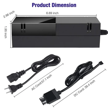 Profesionale Utilizarea Durabil de Alimentare AC Adaptor Încărcător Cablu de Alimentare Cablu pentru Xbox One