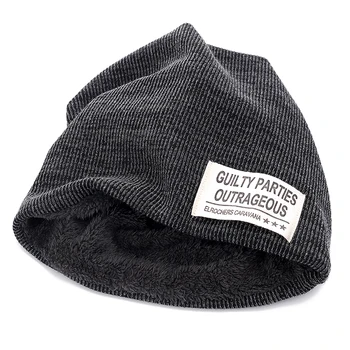Noi Unisex Beanie Hat Scrisoare Pânză Marca Pălărie Plus Catifea Pălărie De Iarnă Pentru Bărbați, Femei De Moda Cald Brand Căciulă Schi, Sporturi De Iarnă
