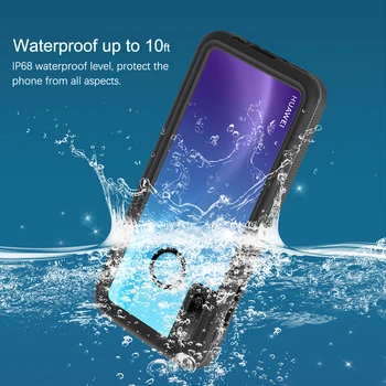 Pentru Huawei P30 P40 Lite Pereche de 20 de Mate 30 Pro Caz IP68 Scufundări, rezistent la apă, Acoperi Clar Spate Caz cu Ecran Protector