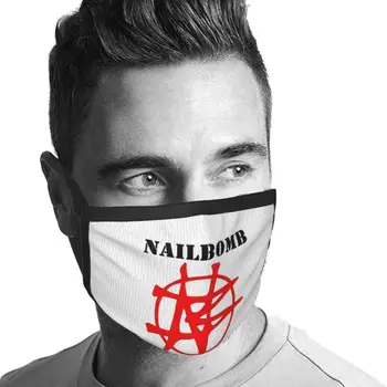 Nailbomb Logo-Ul Cel Mai Bun Cadou Amuzant De Imprimare Reutilizabile Masca De Fata Nailbomb Thrash Metal Sepultura Antrax Războiului Din Vietnam Death Metal