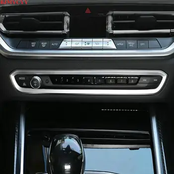 BJMYCYY pentru BMW Seria 3 G20 G28 325li 2020 ABS cadru decorativ de masina centrală de control panoul de volum