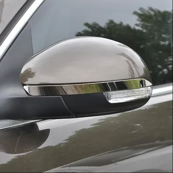 Oglinzi retrovizoare modificată anti-zero trim protecție benzi de decor pentru Tiguan 2010-oțel Inoxidabil