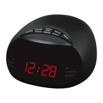 LED-uri SUNT Radio FM Digital Numărul Ceas cu Alarmă Snooze Dormitor Modern Mobilier de Origine Ceasuri