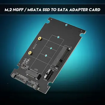 2 în 1 Msata la SATA unitati solid state M. 2 SATA3 Converter PCB Adaptor Card SSD Disk pentru Windows Vista PCI-E Coloană ACEHE
