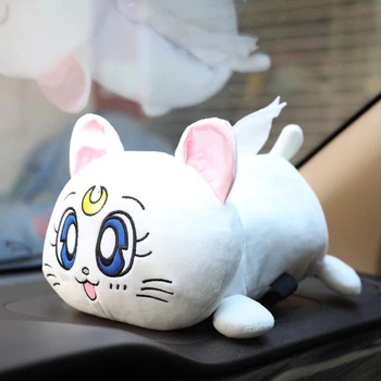 Candice guo! Super drăguț de pluș jucărie pisica silueta sailor moon Luna de pisică pisoi hamster cutie de tesut de acoperire creativ cadou 1 buc