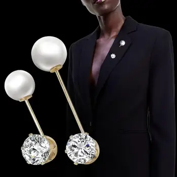 Pearl Zircon Evita Expunerea Mare Ac de Brosa Set 11piese/set Argint Placat cu Aur de Înaltă Calitate Femei Haine de Nunta Accesorii