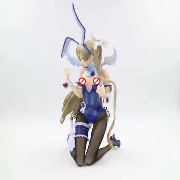 De Dimensiuni mari Anime Alb Pur Fată Magică Obligatoriu Nativ Fugire Fata Sexy Model Iepuras Fata de Misa Suzuhara RAITA de Colectare de Jucării 29cm