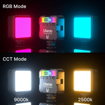 Du-te Pro 9 8 Camera Sport Mini Video RGB Lumina de Iluminat pentru Camera DSLR 2000mAh RGB LED Camera Video Lumina Vlog Umple de Lumină Live