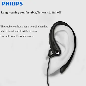 Philips SHS3305 Flexibil Cu suport cu Fir Căști Cu Microfon Stereo Bass Sudoare Dovada de Umiditate Pentru Huawei, Xiaomi, Samsung