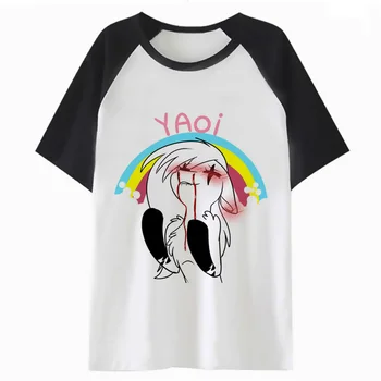 Yaoi t shirt t-shirt, tricou hop tee harajuku pentru streetwear top hip masculin de îmbrăcăminte amuzant bărbați PF4909