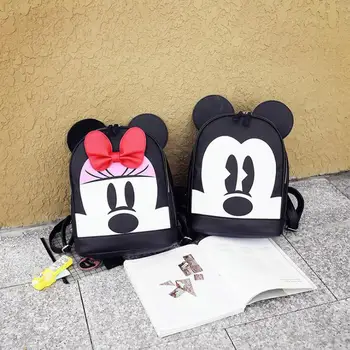 Disney bărbați femei Agrement pu geanta de umar Mickey mouse doamna în aer liber, desene animate rucsac, genti de voiaj minunat cadou geanta