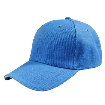 Unisex 6 Panoul De Simplu Șapcă De Baseball De Bază Curbate Vizor Snapback Negru Roșu Roz Maro Portocaliu Diverse Culori Solide