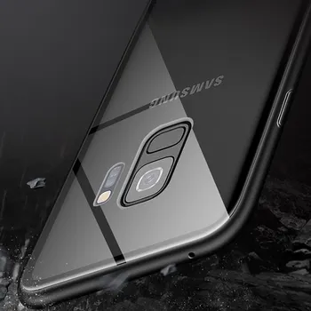 Magnetice De Adsorbție Metal Caz Pentru Samsung Galaxy J4 2018 J6 2018 J8 2018 J4 Plus J6 Plus J2Core Dublă Față-Verso Magnet Capac De Sticlă