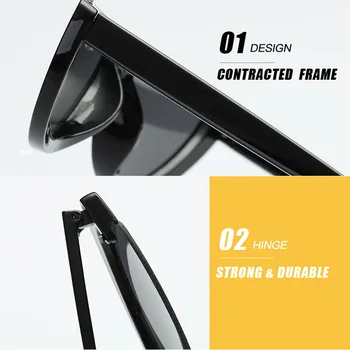 RBRARE Jumătate Cadru Femei ochelari de Soare Trendy Cool Ochi de Pisica ochelari de Soare Moda Transparent de Brand Designer de Ochelari de Soare Pentru Barbati