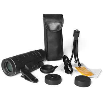 40X60 de Mare Putere Telescop Monocular pentru birdwatching cu Busola, Smartphone Adaptor Trepied pentru Camping