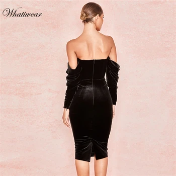 Whatiwear 2019 Vara Rochie Mini de Pe Umăr Rochie de Petrecere Streetwear Femei Slim Backless Vestidos de festa