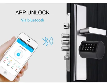 Bluetooth Cilindru Blocare TT parola de Blocare a cartelei Biometrice Electronic Inteligent de Blocare a Ușii Digital Cod Tastatura de acces fără cheie de Blocare Acasă Airbnb