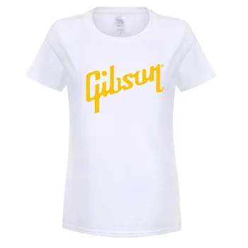 Vară Stil Gibson Tricouri Femei Muzică Rock T-shirt cu Maneci Scurte din Bumbac Hip Hop Girl Topuri Tee de Înaltă Calitate OT-040