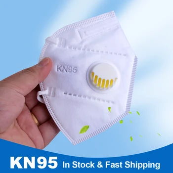 KN95 FFP2 10buc Alba Masti de Fata 5 Strat Filteration PM2.5 Protecție masque visage Reutilizabile Masca Cu Respirație Valve măști