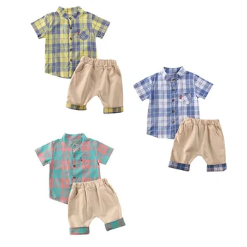 Băiatul Haine de Vară 2020 Copii Copilul Băieți Copii Haine cu Maneci Scurte T Shirt Topuri+pantaloni Scurți Pantaloni 2 buc Set Haine