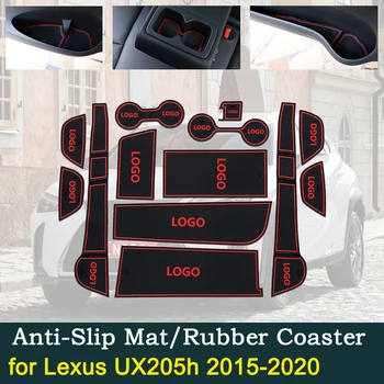 Anti-alunecare Ușa Mașinii de Cauciuc, Cupa de Perna Rogojini pentru Lexus UX UX250h UX200 UX300e ZA10~2020 Groove Mat cel Mai bun de Vânzare Accesorii Auto