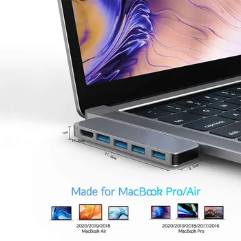 USB Docking Station Tip C Dual Hub +USB 3.0+PD Macbook Convertor Video 4K HD Ieșire Adaptor Pentru MacBook Pro Air Laptop D30