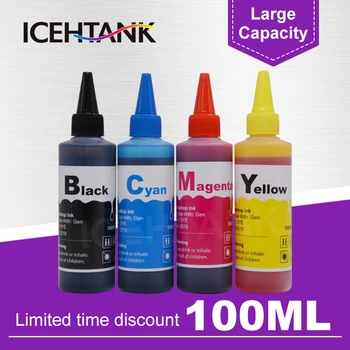 ICEHTANK Universal 4 Colorant de Culoare Cerneala Refill Kit pentru HP 364 XL DeskJet 3070A 3520 Photosmart 5510 5520 6510 6520 7510 Cartuș de Cerneală