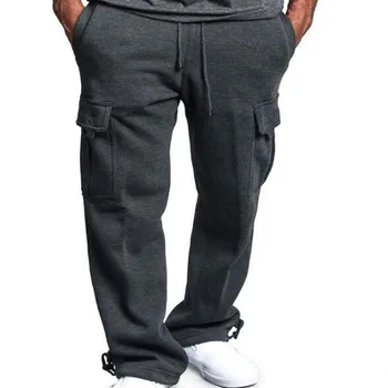 Noi Hip Hop Jogging Pantaloni De Trening Barbati Streetwear Mare Buzunar De Pantaloni Casual Pantaloni Largi