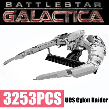Noi 3253PCS Stele Spațiu Serie de Războaie Battlestar Galactica UCS Cylon Raider Technic Bloc MOC-12653 Cărămizi Jucării Copil Cadou