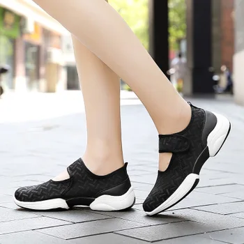 Noul pantof sport plus dimensiune nouă de pantofi pentru femei ochiurilor de plasă respirabil mama pantofi de mers pe jos ușor de sport pantofi casual pantofi vulcanizat