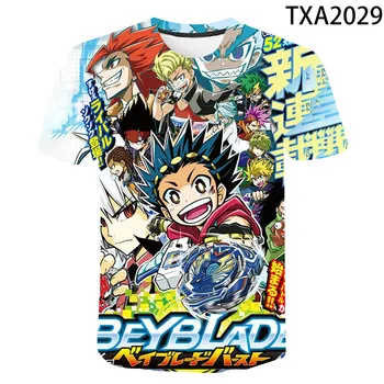 2021 Colorfu Anime Beyblade Explozie 3D Tricou Barbati Femei O-Neck T-Shirt Boy Fata de Copii, Elegante, Trendy 3D Tees