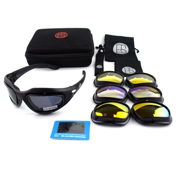 X7 C5 Polarizat ochelari de Soare Sport Tactic Sport în aer liber Bărbați Protecție UV400 Ochelari de Vânătoare de Fotografiere Ochelari Airsoft