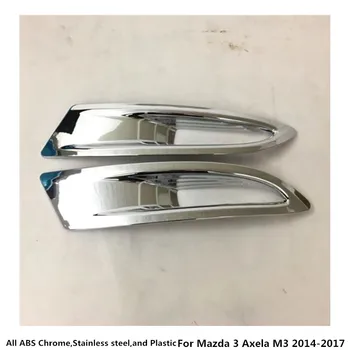 Masina ABS Cromat Capac Ornamental Spate Coada de Ceață Spate Lampă Lumină Cadru Stick Panou Pentru Mazda 3 Mazda3 Axela M3 2016 2017 2018