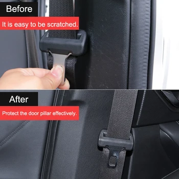 QHCP Portiera Coloana Autocolant Anti-zgârieturi din Microfibră Piele Cataramă Centură de Siguranță Poziția Folie de protecție Pentru Subaru Forester 2019