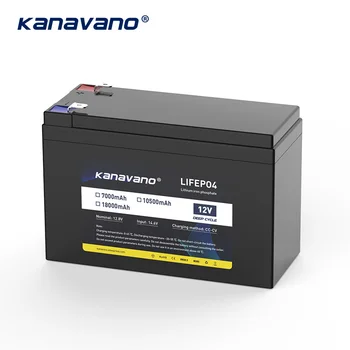 Kanavano 12V 7Ah 10.5 Ah 18Ah Lifepo4 Baterie Cu 4S 40A Echilibrat BMS pentru Masina de Jucarie Electric Barca CCTV aparat de Fotografiat + 2A Încărcător