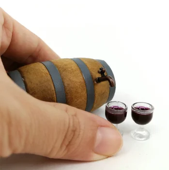 1:12 casă de Păpuși în Miniatură butoi de Vin Decor Mini-Accesorii pentru Mobilier