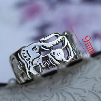 BOCAI 2020 Nou s925 argint inel de sex feminin coreeană versiunea gravate argint Thai elephant copil de inel femeie inele