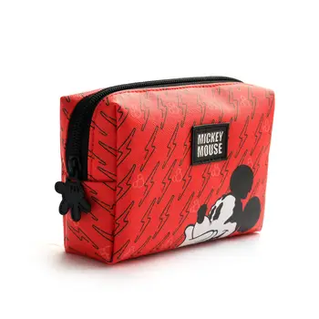 Disney Mickey Mouse portabile, saci de cosmetice make up bag multi-scop de stocare monedă PU pungă de desene animate Minnie Machiaj de stocare