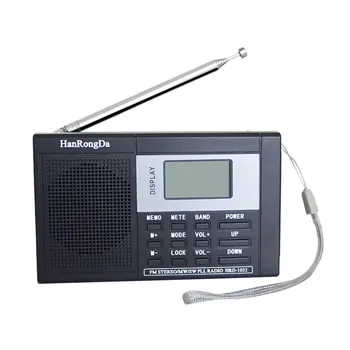 Portabil Full-band Digital Tuning Multiband Stereo Tuner MW/AM/FM/SW Radio pe unde Scurte REC Receptor de Control