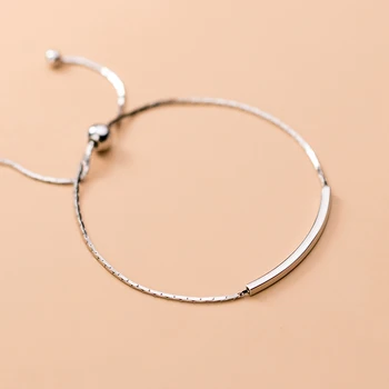 Modian Trendy Autentic Argint 925 Geometrice îndoire Stick Bratara pentru Femei Reglabil Brățară Bijuterii Fine