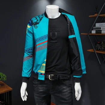 2019 Noua Moda Casual Sacou Bărbați de Înaltă Calitate Bărbați Sacou Bombardier Toamna Jachete de Afaceri Strat de Streetwear Uza Haine M-5XL