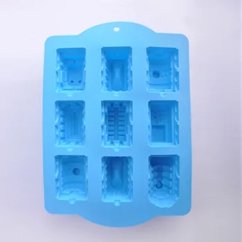Tren 3D Design Silicon Tort Mucegai Creative de Decorare Tort de Instrumente Bakeware E099