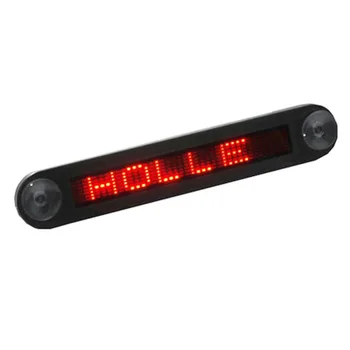 LED auto 12V LED-uri Auto Semn Programabile Defilare Roșu Mesaj de Bord Semn Cu Telecomanda Mini Publicitate pe Ecran LED 7x40 Puncte