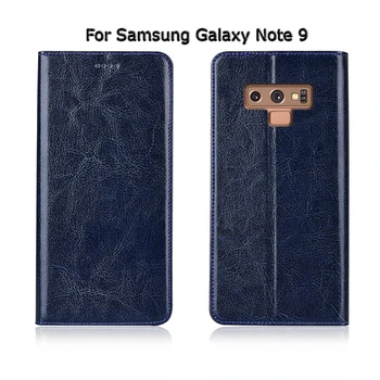 Autentic Vacă Din Piele De Caz Pentru Samsung Galaxy Nota 20 10 9 8 5 4 3 Nota 10 Note9 Pro Plus Caz Magnetic Flip Stand Pe Capacul Telefonului