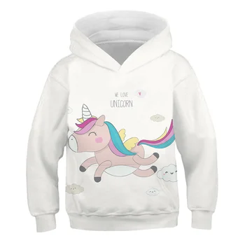 2020 unicorn pentru Copii Pulover Hanorac Baieti Copii Fete Tricou de desene animate de Primavara Toamna Haine copii Tricou Baieti Tinuta