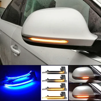 2 buc LED-uri Dinamice Semnalizare Semnalizare Indicator Secvențială Repetor Lumina Pentru Audi A3 8P A4 A5 B8 T3 A6 C6 S6 B8.5 S5 RS5 RS4