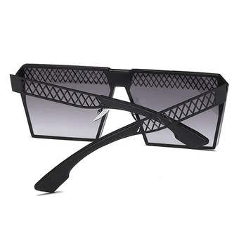 ALOZ MICC Nou Pătrat de Culoare ochelari de Soare ochelari de Soare pentru Femei Unice Gol Supradimensionat Ochi Cadru de Epocă Gradient de Ochelari de Soare Femei Q595