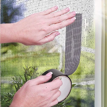 Bandă de reparație ecran zbura ușa împotriva insectelor bandă de reparație impermeabil plasă de țânțari acoperă fereastra accesorii esentiale