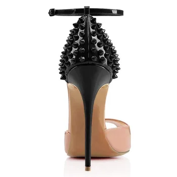 Femei Sexy Pantofi de Potrivire de Culoare 12cm Toc Înalt, cu Nit de Moda, Pantofi Nunta, Pantofi de Petrecere, Pantofi, Sandale